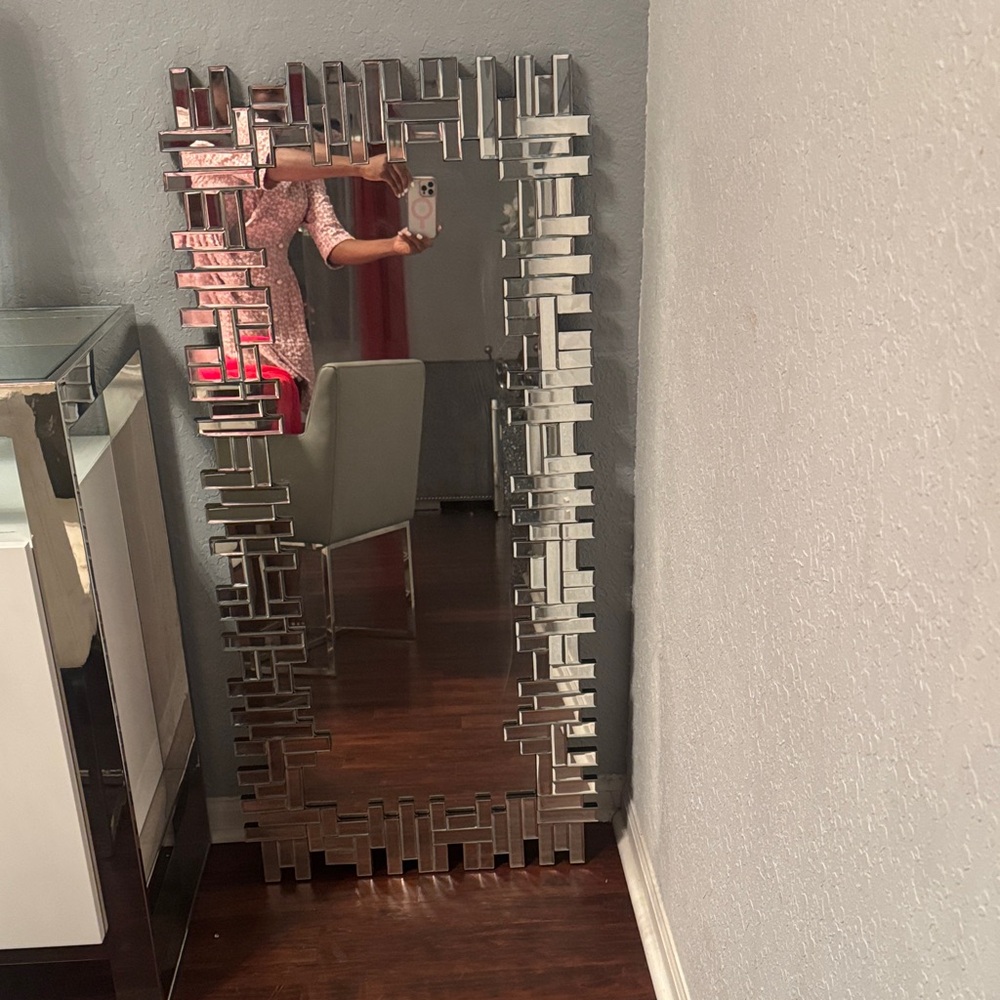 Modern Silver Wall Mirror